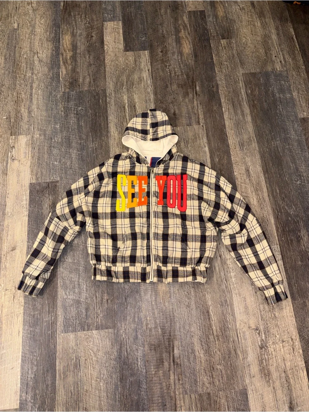 Delinquent Truly See You Cowboy Reversible Zip Hoodie Jacket Size L Rare